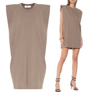 Frankie Shop Tina Padded Shoulder T-Shirt Dress S